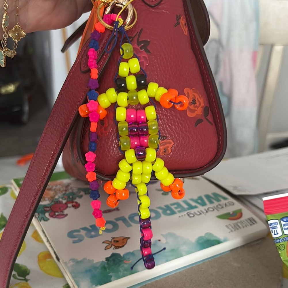 Lizard beaded Colorful Beaded Keychain Accessory